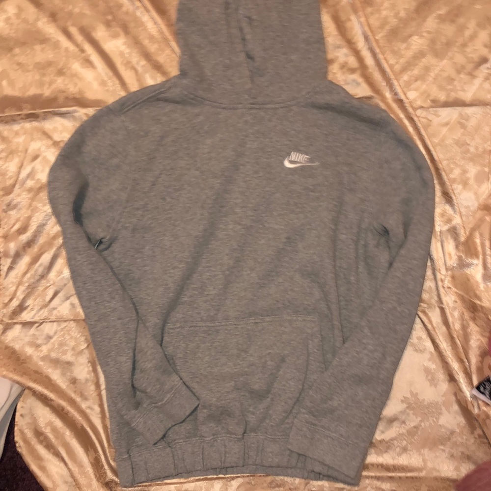 NIKE GREY HOODIE SWEATSHIRT